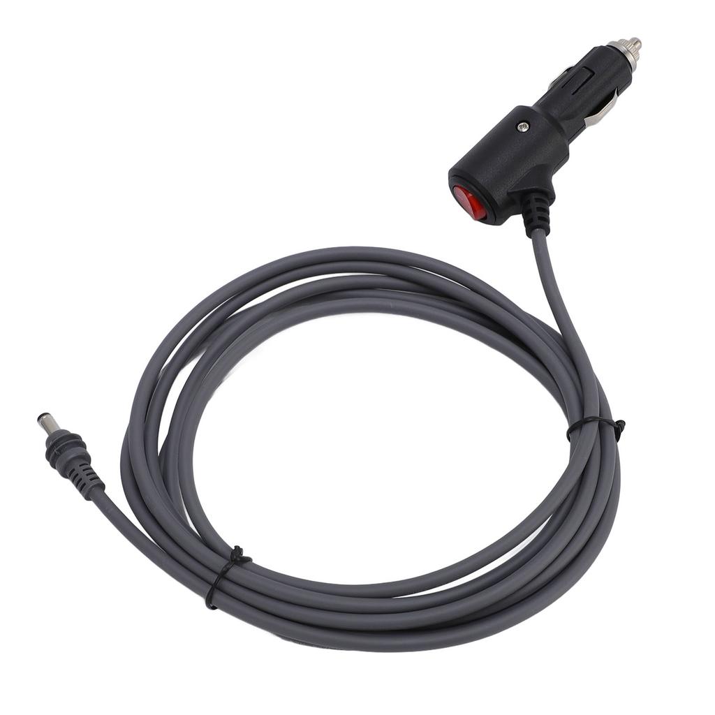 10ft DC Power Cable Cigar Lighter DC12V to 24V Water Resistant 18AWG DC Power Supply for Trucks Buses Ships Gray