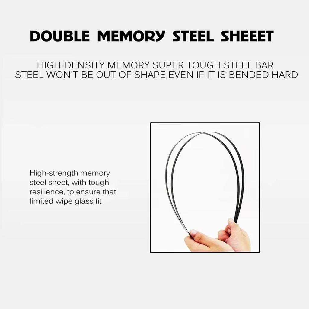 1PC Car Windshield Wiper Blades U-type Universal Soft Rubber Car Wipers 14"15"16"17"18"19"20"21"22"23"24"25"26"27"28" Wipers Blades 3