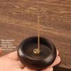 Solid Wood Incense Burner Incense Stick Holder Mini Circular Incense Stove Indoor Incense Tray Multi Hole Home Ornament Decor