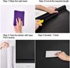 70/80 Width Self-adhesive Film Black Matt Thickened Sticker Furniture Kitchen for Cupboards Tables Wall DIY Renovation Wallpaper