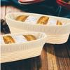 Teigbackschüssel Oval Brotteigkorb Handgeflochtener Korb aus Rattan Mit Einsätzen Für Heimküche Backen