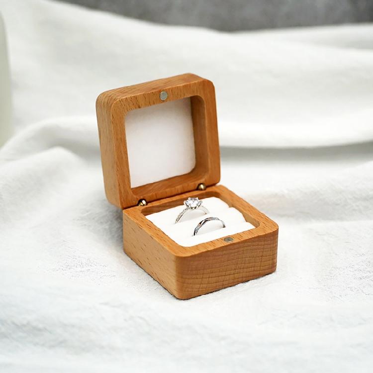 Portable Jewelry for Case Engagement Ring Box Handmade Antique Ring for Case Rin
