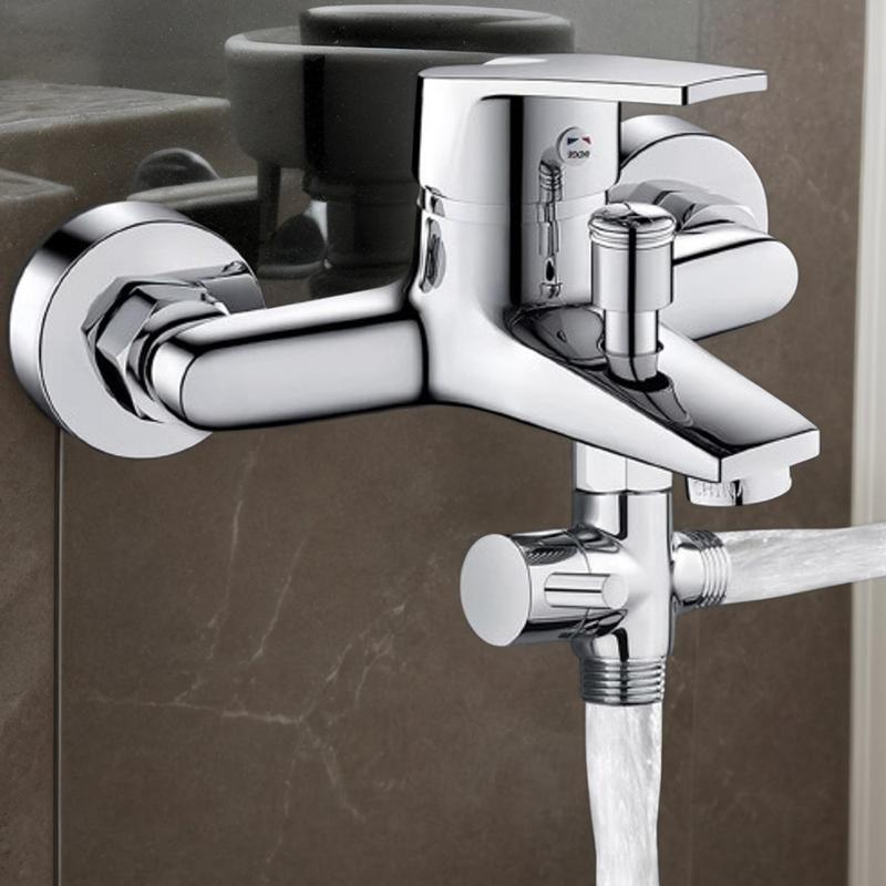 3-Wege Duschumstellventil Duscharm Verteilerventil Umstellventil für Duschkopf Massives Messing 1/2 Zoll Spültischventil Umsteller