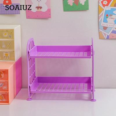 Καλλυντικά κοσμήματα Διπλής στρώσης πτυσσόμενη σχάρα αποθήκευσης Απλή σχάρα οικιακής επιφάνειας μπάνιου