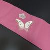 Used H-506 Nagoya Obi Nagoya Tailored Pure Silk Eight-inch Flower Arabesque Butterfly Pattern