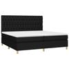 VidaXL Sommier à Lattes de Lit avec Matelas et LED, Lit Rembourré avec Tête de Lit, Lit Double, Lit Adulte de Chambre, 3135703