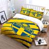 Swedish flag design pattern. Bedding sets Duvet cover sets Duvet covers Pillowcases(1* Duvet Cover 2* Pillowcases without duvet insert)