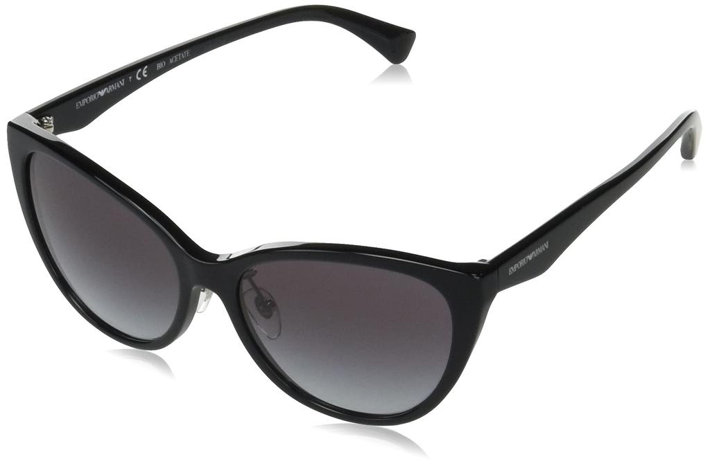 Emporio Armani Sunglasses 58758G Grey 57 Women's EA4162F, Black/Gradient Lens,