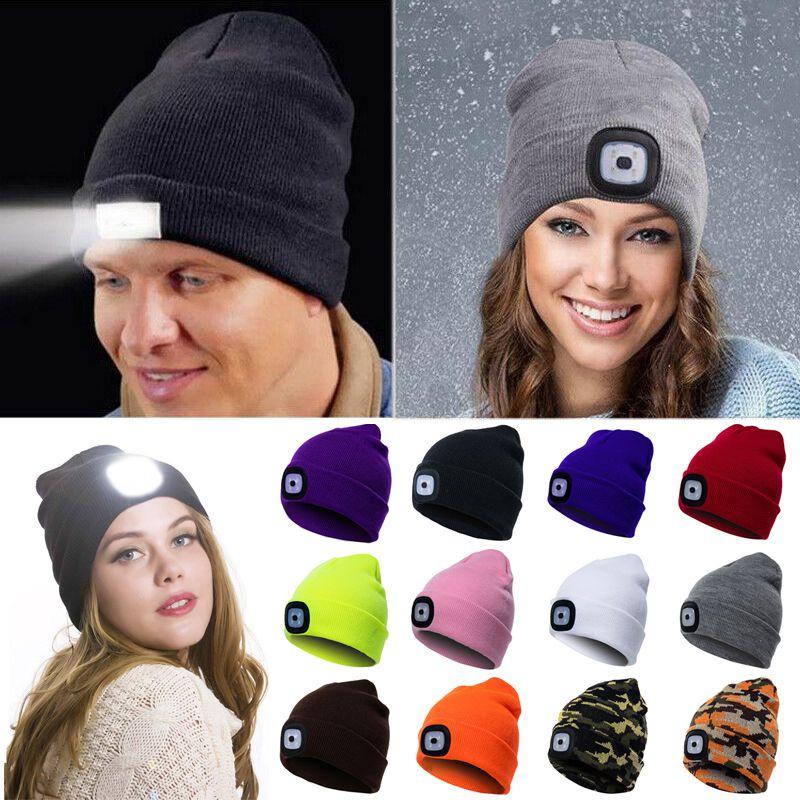 And Comfortable Winter Wear Unisex Led Beanie Hat With Three Brightness Levels**