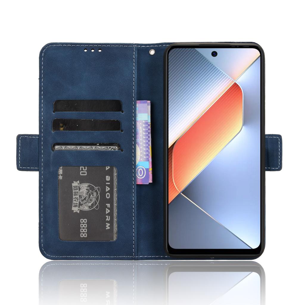 For TECNO Pova 6 Neo Case Multiple Card Slots Leather Stand Phone Cover