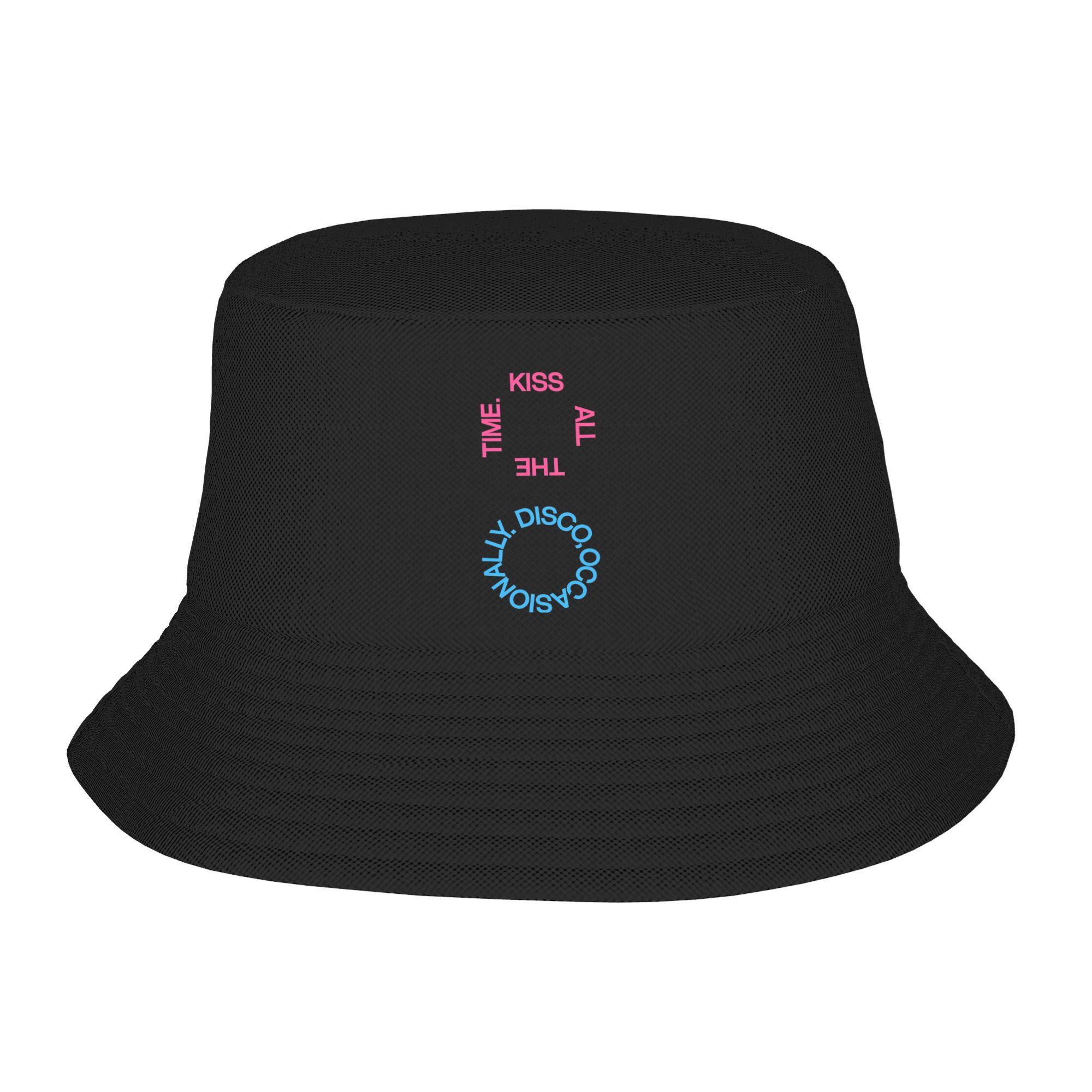 Zealous Sole Women's Bucket Hat Harrys Styles Kiss All The Time Disco Summer Beach Hatwear Foldable Vacation Fisherman Caps Aperture Boonie Hat Gift Cm