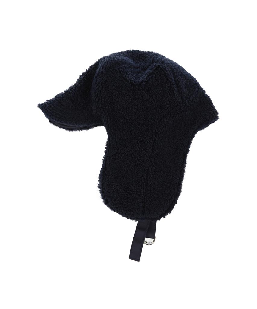 Bajal Studded Logo Oversized Trooper Hat Navy