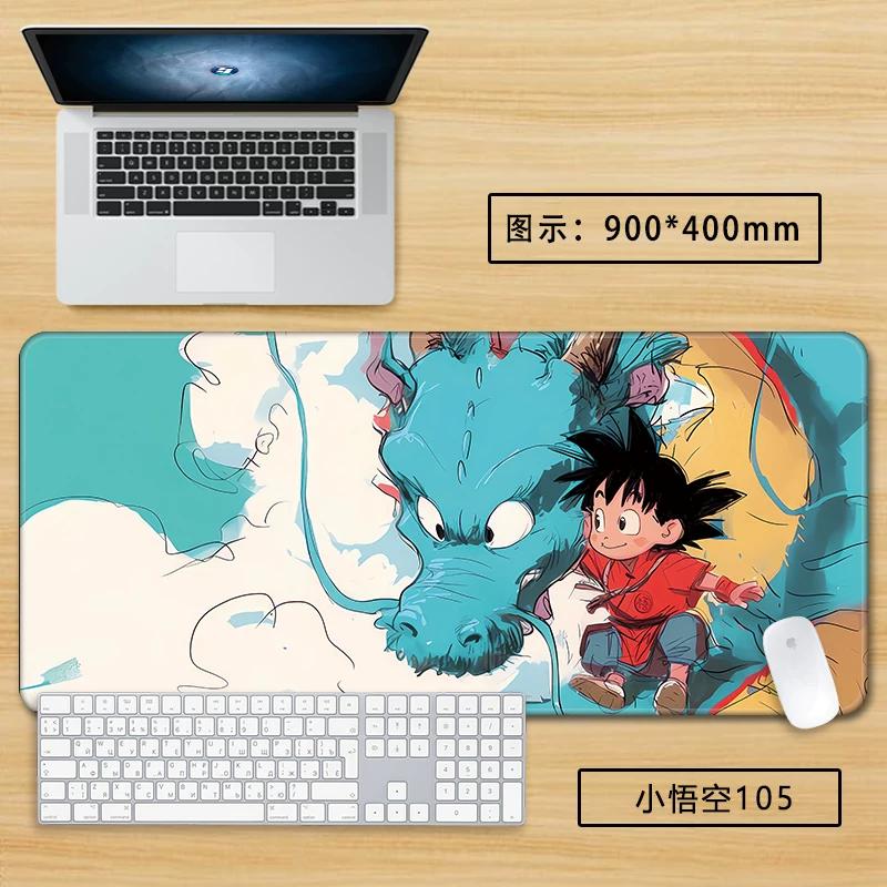 Neuer Schlichter Stil Son Goku Leder Mauspad Übergröße Animation Dragon Ball Kakarotto Kreative Computer Tastatur Büro Rutschfest Wasserdicht Tischmatte