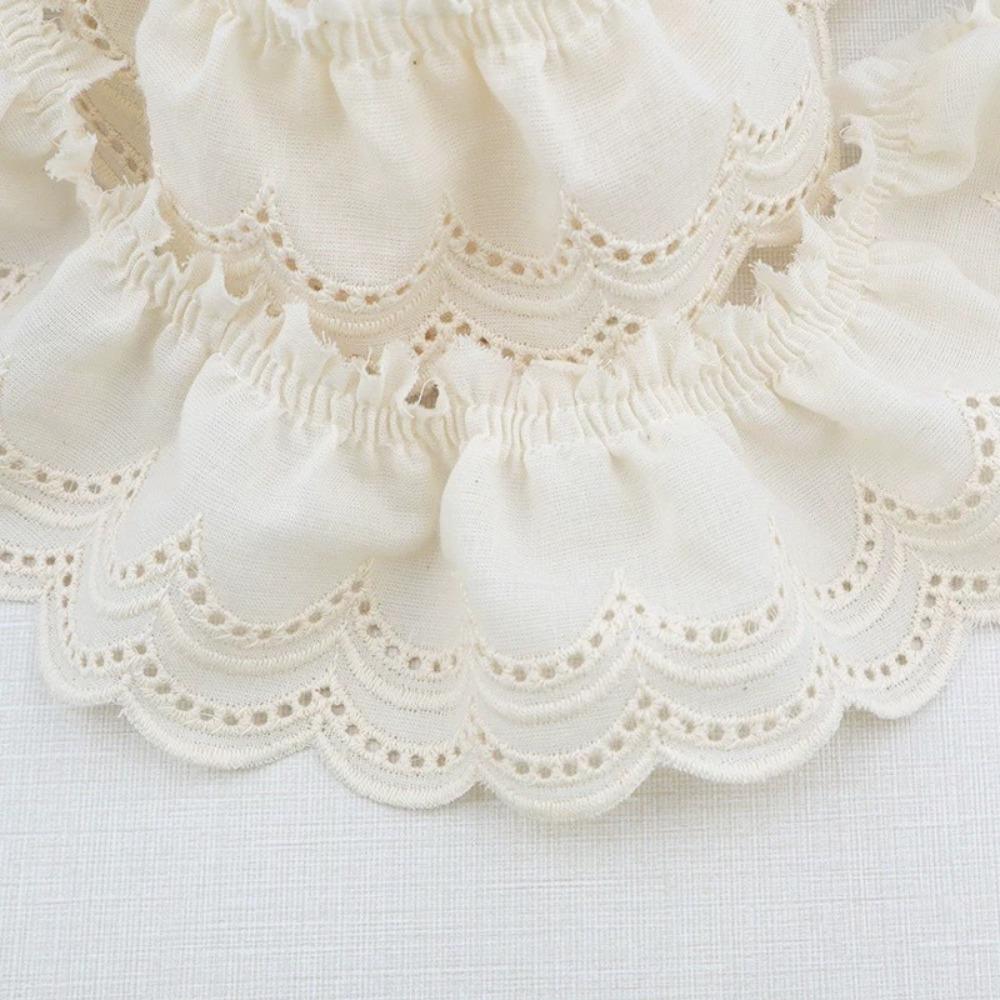 Ruffle Design Ruffle Lace Trim Cotton Embroidery Trim Clothing Accessories Clothes Trimming