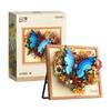 Non-Toxic New Year Decorations 3D Picture Frame Building Blocks Flowers Mini Bricks Diy Children Toys Wedding Gifts