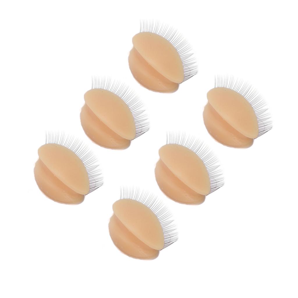 3 Pairs Replacement Eyelids for Mannequin Head Eyelash Extension Practice Removable Eyelids with