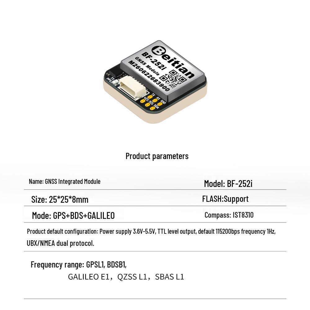 North Sky BF-182 GPS Module Beidou Navigation for Fixed-Wing FPV Drone Flight Controller.