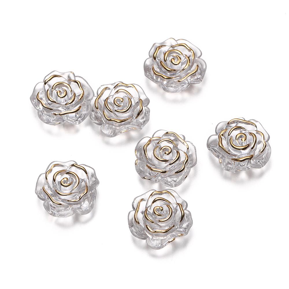 

10pcs/Lot Flowers Shape Beads 19mm Loose Spacer Beads for DIY Bracelet Necklace Jewelry Making Accessories Supplies Wholesale