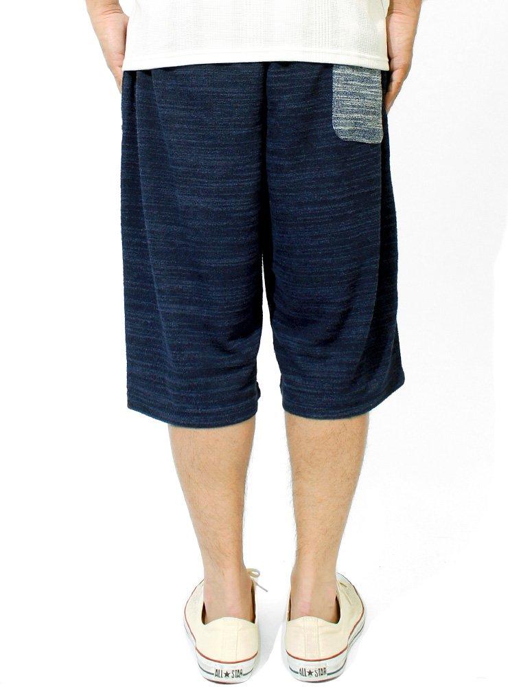 One Colors Men's Plus Size Shorts, Lightweight Slub Summer Knit, Stretch Elastic Waist, Navy (Size 3L) (71)