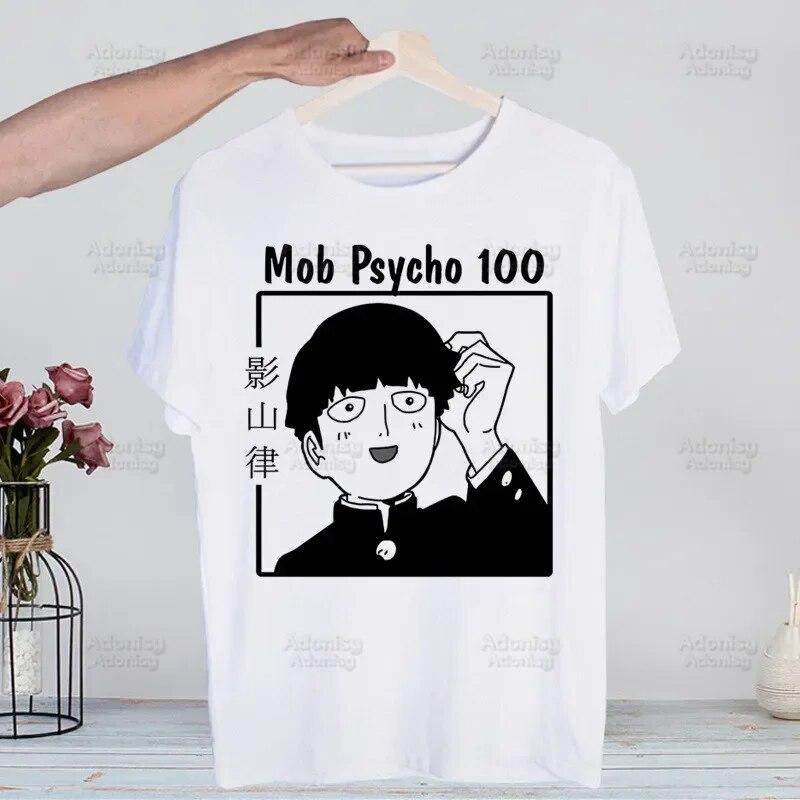 

Футболка Mob Psycho 100, унисекс, ретро-топы, футболки Harajuku One Anime Unisexga Shigeo Kageyama, уличная одежда, футболки унисекс в стиле хип-хоп 4XL