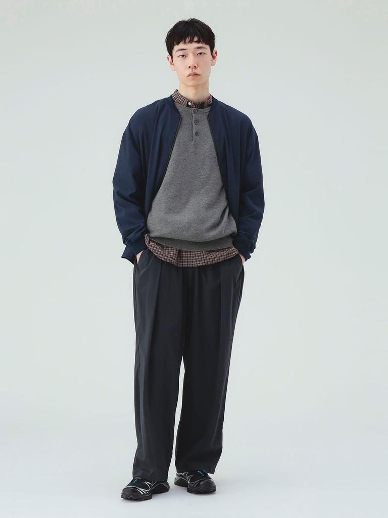 [BEAMS HART] Blouson Dry Touch Poly-Twill MA-1 Men's NAVY S 421800646397916