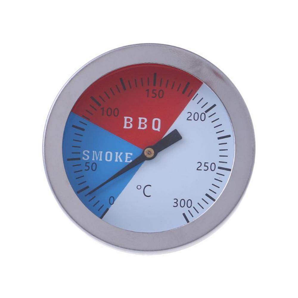 Bbq Smoker Grill Thermometer 300 Degrees Steel Barbecue    Outdoor Camp Tool Temperature Gauge Thermometer