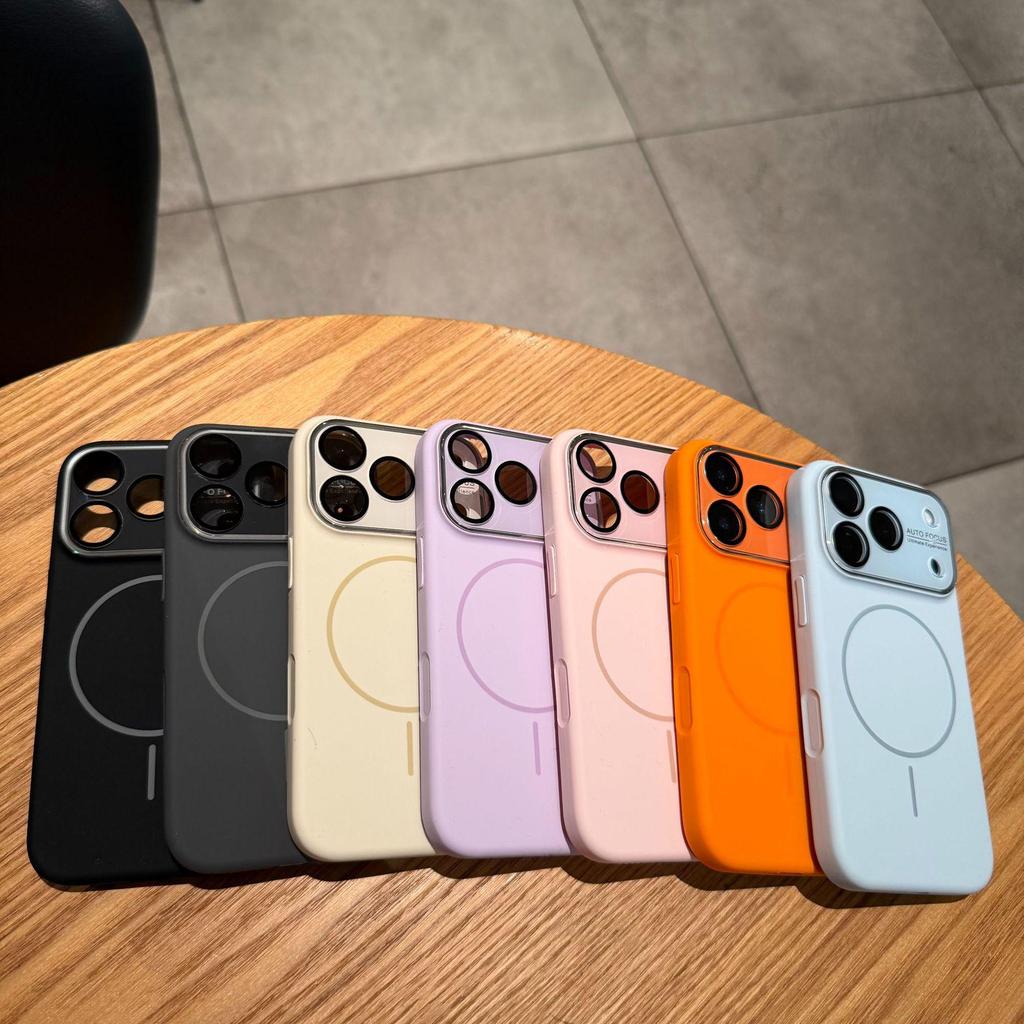 iPhone 17 Pro Max Silicone Case with Magnetic Suction and Full Coverage