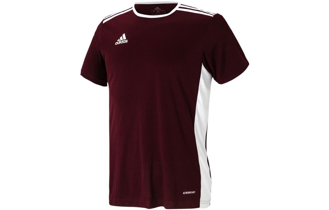 

Adidas T Shirts Men s Red Crew Neck Moderate Straight Fit CD8430 L
