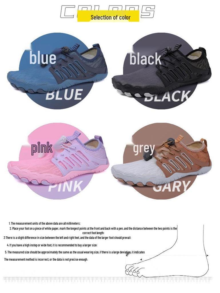 New Cross-Border Summer Five-Finger Outdoor Shoes for Rock Climbing, Hiking, Beach Sports, Trekking, and Swimming
