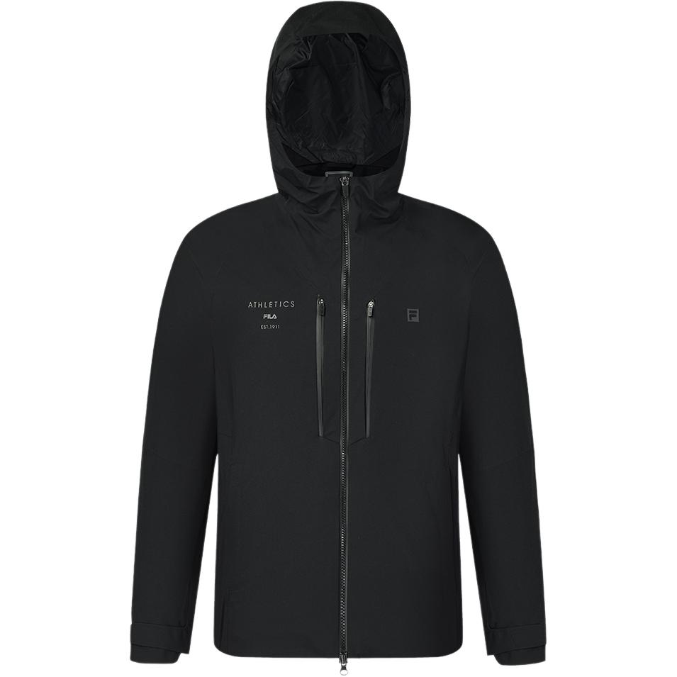 

New FILA Fitness Wear Resistant Windbreaker Jacket Men s Pitch Black A11M441708F-BK XL