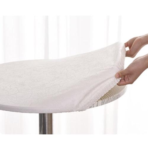 EGROON Kitchen Supplies Polyester Tablecloth/Table Cover, Round, 60cm-160cm Diameter, Suitable for Hotels and Restaurants, Waterproof, Durable, Solid