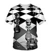 Trend 3D Printed Chess Graphic T Shirts For Men Short Sleeve Casual Tee Tops Streetwear Full Print Men Tshirt Designer Clothes Men