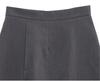 Women's Black High-Waisted Slit Midi A-Line Skirt - Spring/Autumn 2025