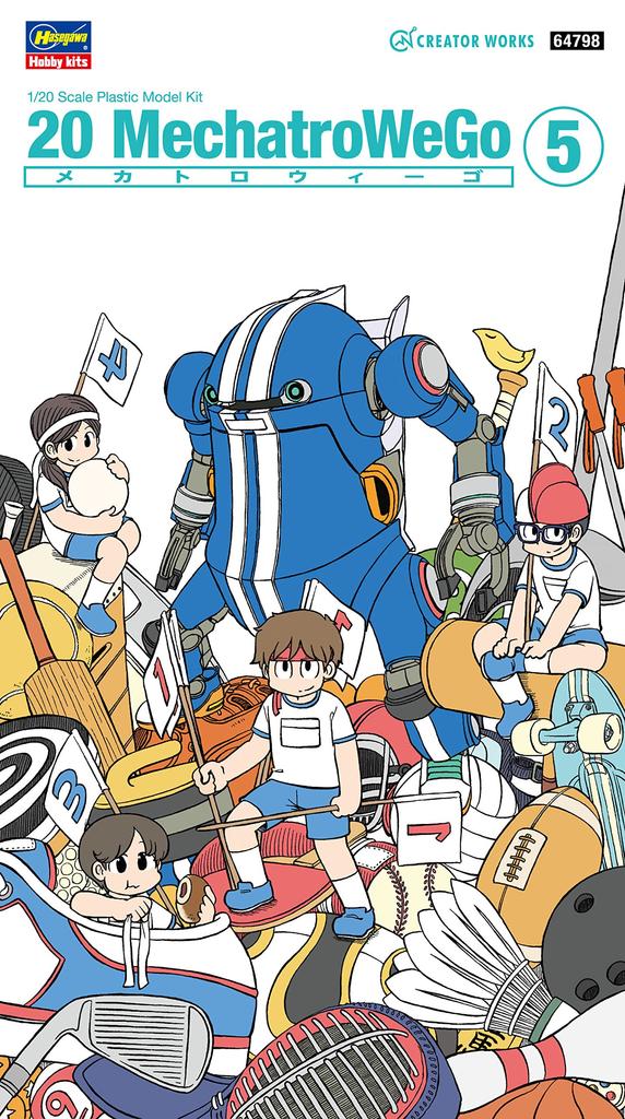 Hasegawa Creator Works Series MechatroWeGo Sports Blue Scale Plastic Model Kit 64798 No.05 1/20