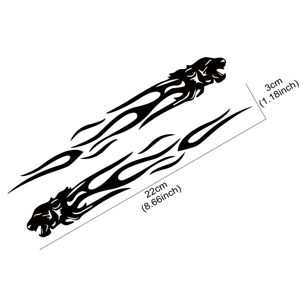 Car Sticker Creative Tiger Flame Totem Vinyl Decal Waterproof Universal Auto Funny Personalized DIY Exterior Decor Accessories