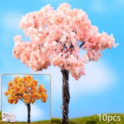Zarter Miniatur-Sakurabaum für Feengarten und Modelldekoration