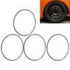 4Pcs Wheel   Protector Strip Scratch Resistant Stylish Look Adhesive Installation Wheel Hub   Guard Strip for 19in Car Wheel Hub