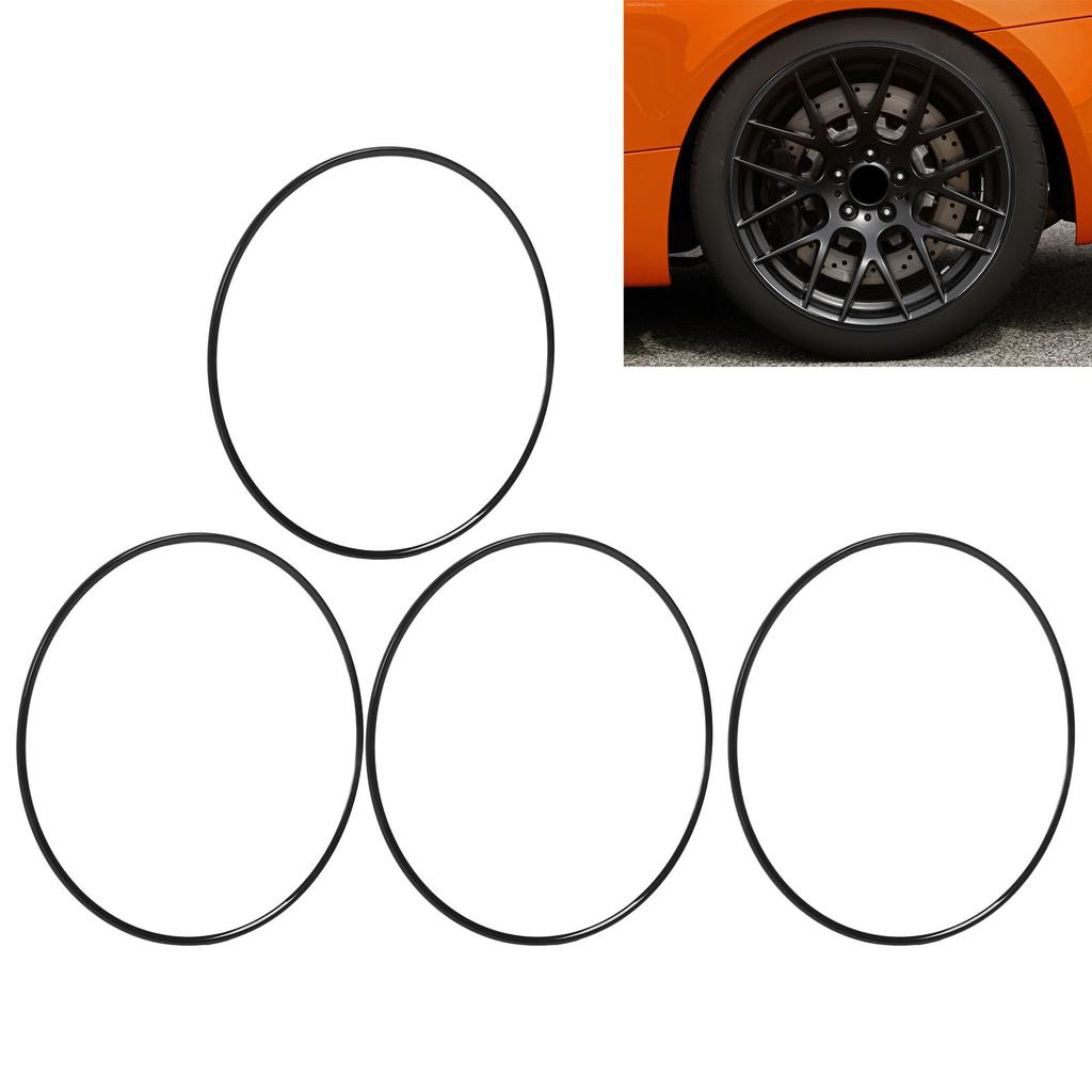 4Pcs Wheel Protector Strip Scratch Resistant Stylish Look Adhesive Installation Wheel Hub Guard Strip for 19in Car Wheel Hub