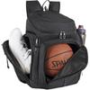 GRANDUP | Basketball Backpack, Large Sports Bag, With Independent Ball Rack and Shoe Compartment, Can Store Thermos Bottles and Towels, Very Suitable