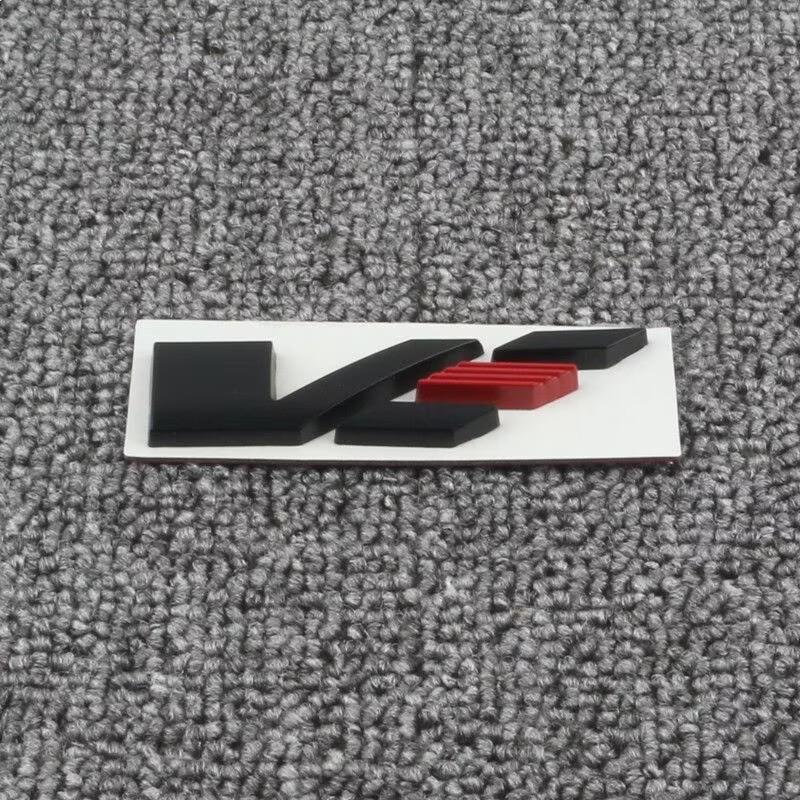 1.8x7cm/2.3x5.8cm Metal Emblem Car Sticker suitable for Cadillac Sport V Logo XT4 XT5 XT6 CT4 CT5 CT6 Performance Logo Stickers