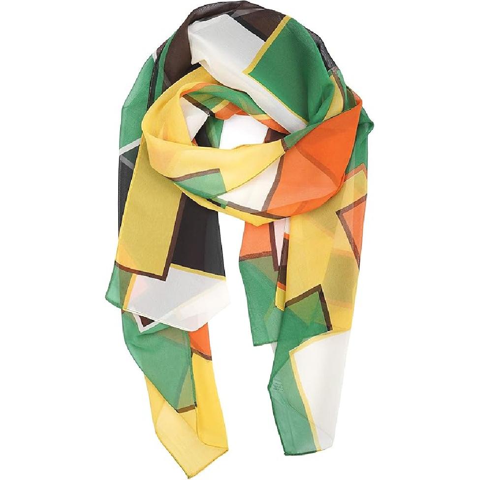 TWÓJ UŚMIECH Damski/Kobiecy Lekki Szal Szal z Mieszanki z Nadrukiem Kwiatowym/Jednokolorowy Na Sezon Wiosenno-Letni