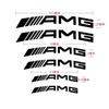 6pcs Car Brake Caliper Sticker Heat Resistant Decals  For Mercedes Benz AMG W203 W206 W220 W205 W211 W212 W201 W210 W108 W168 W11