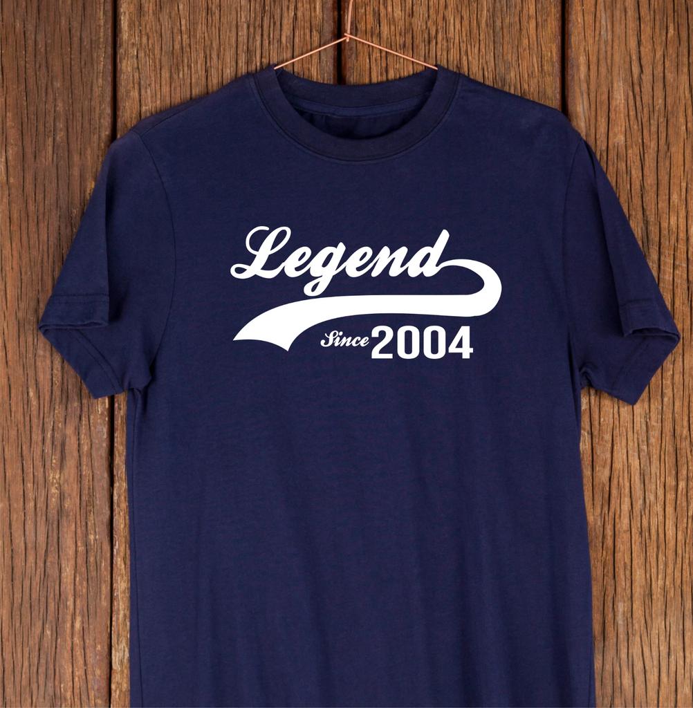 Legend Since 2004 T-Shirt - 21st Birthday Gift, TShirt for 21 Year Old Man