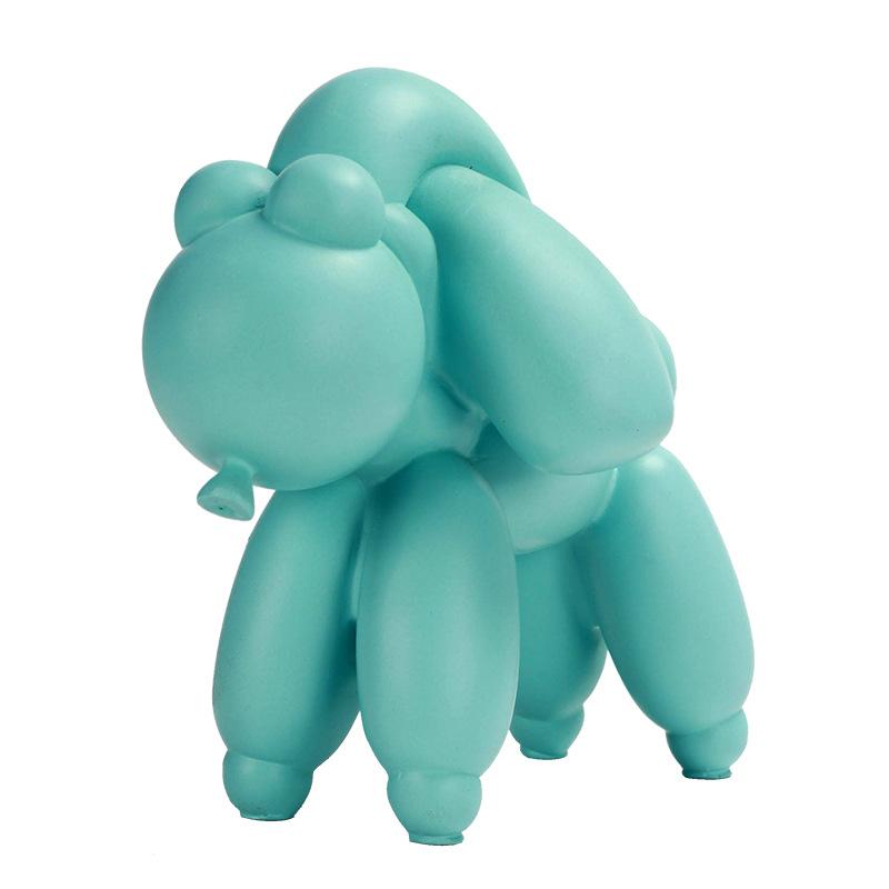 Nordischer Ins-Stil Kleine Frische Ballonhund-Ornamente TV-Schrank Weinschrank Trendige Hochwertige Heimtierdekorationen blue
