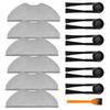 Mop Cloth and Side Brush Kit for Xiaomi Robot Vacuum H40 OV51 Compatible Includes 6 Side Brushes 6 Mop Pads and Cleaning Brush