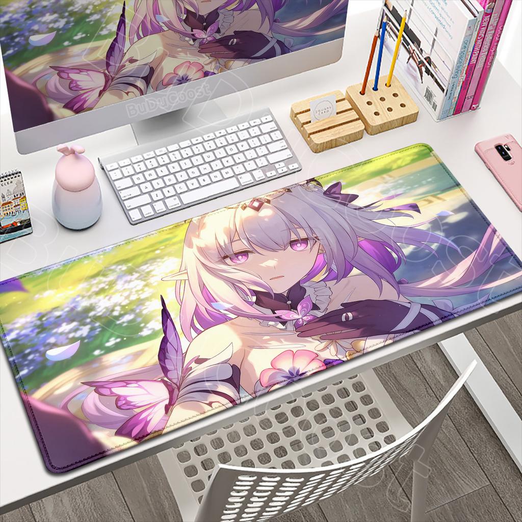 Anime Amphoreus Mouse Pad Gaming Honkai Star Rail Chrysos Heir Desk Mat Computer Accessories Mousepad Stitch Edge Keyboard Mat