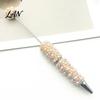 Customizable Beadable Pen DIY Pen, Rhinestone Faux Pearl Ballpoint Fancy Glitter Decorated for Crafting, Student Stationery Office Writing Tools