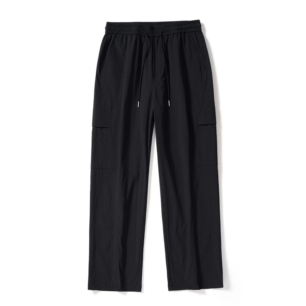 Mingge | Summer new outdoor sports casual paratrooper pants men's solid color versatile loose straight overalls