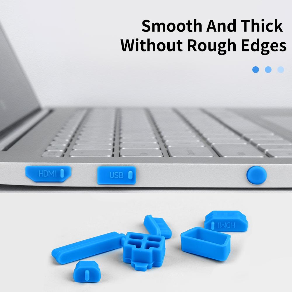 Notebook Dust Plug USB Type C HDMI Interface Dust Protector Cover Dustproof Stopper For Laptop Accessories Anti-Dust Caps Set2
