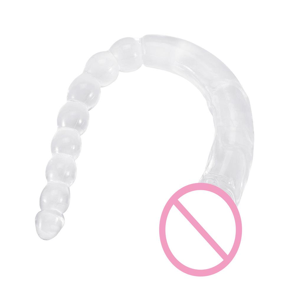 Anal Beads & Penis - Shaped, 47cm Long Double - Ended Realistic Dildo, Suitable for Female Masturbation and Lesbian Erotic Use
